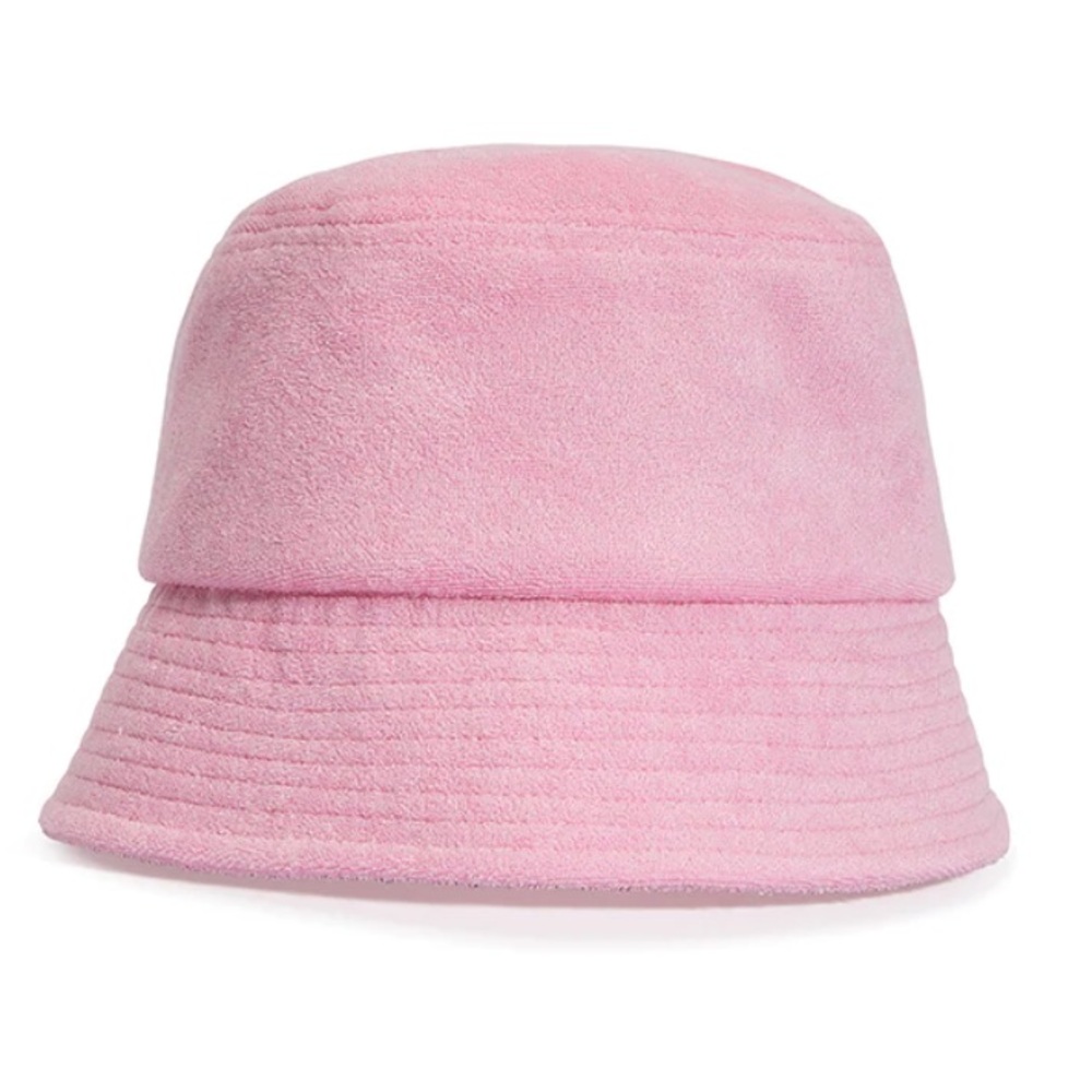 NWT WeWoreWhat Baby Pink OS Bucket Hat